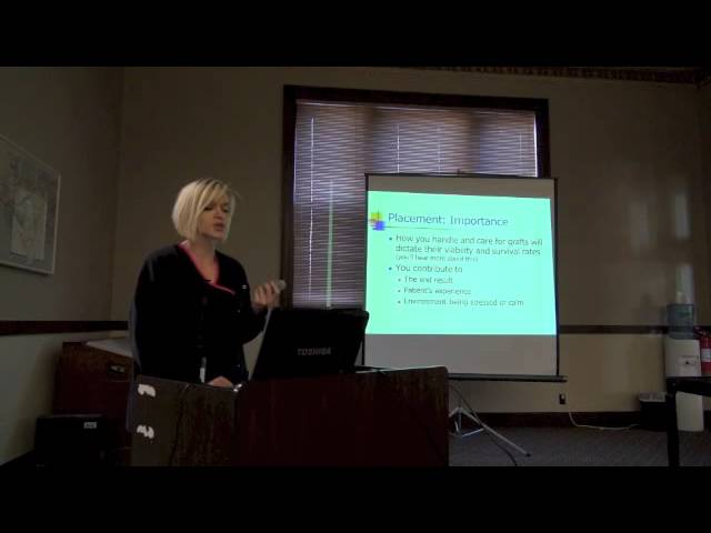 Angela Rodriguez discusses the role of the assistant in a hair restoration procedure.