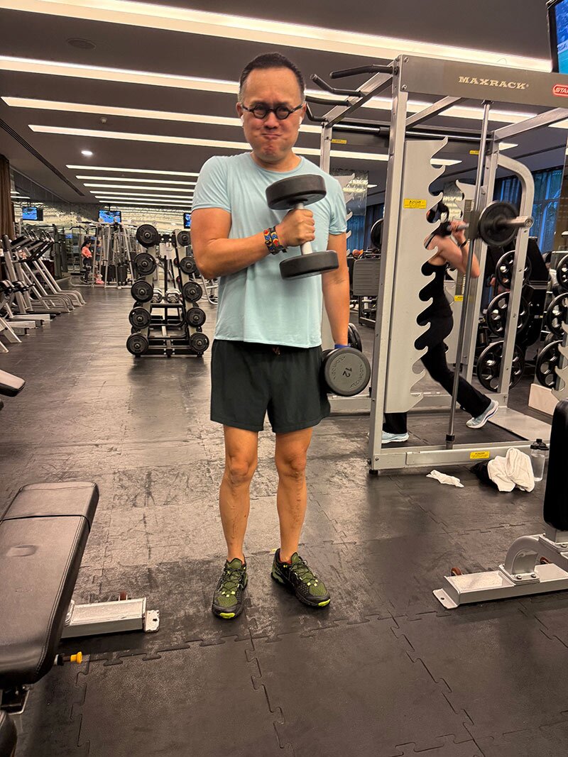Dr. Lam Lifting Dumbbell